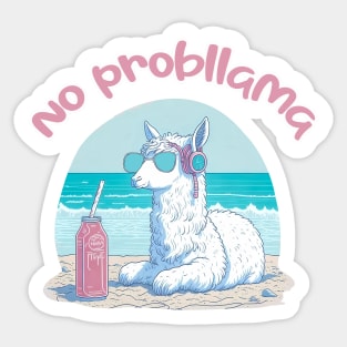 No Probllama Sticker